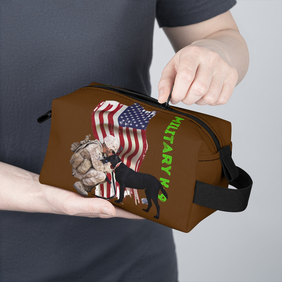 Toiletry Bag (K-9 Brown  ) Military Styling