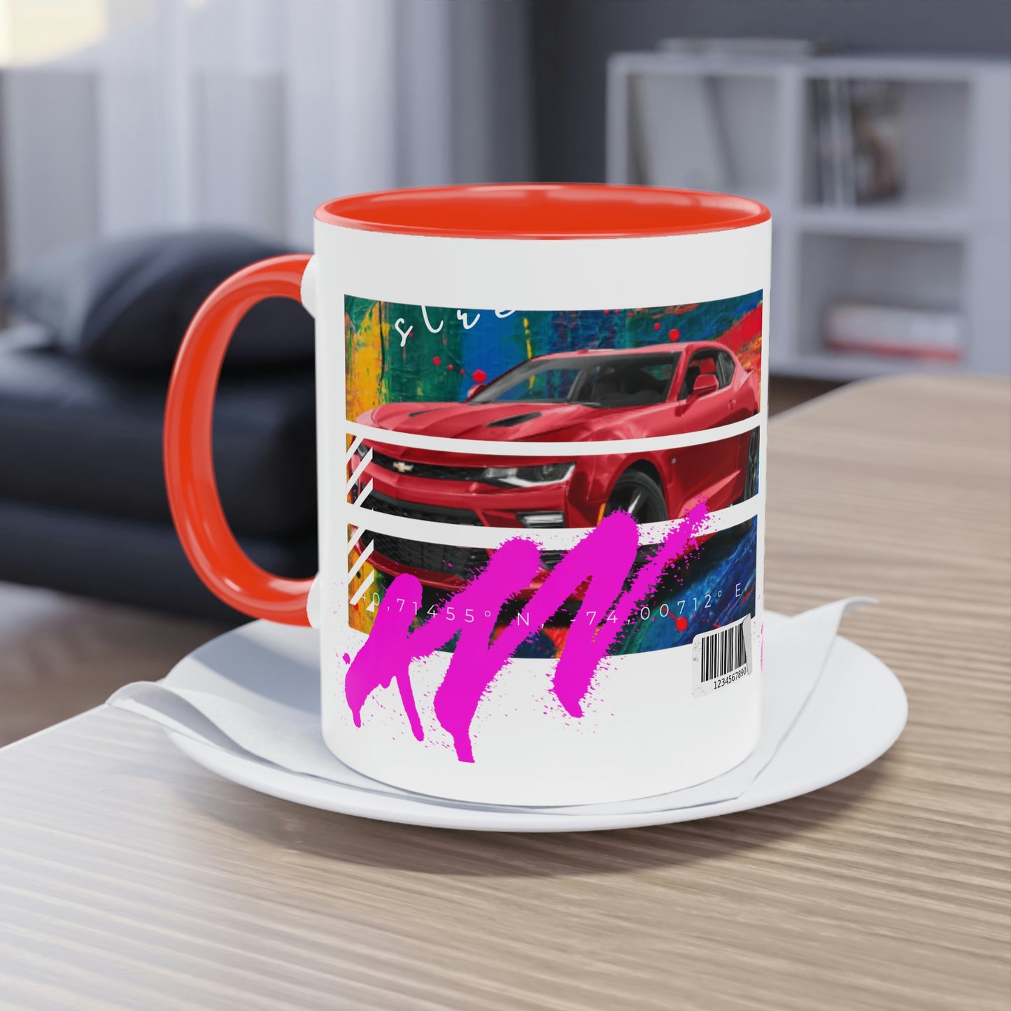 Coffee Mug ( Urban Red Corvette )