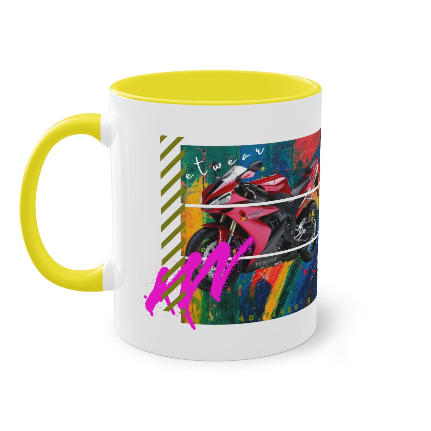 Coffee Mug ( Urban Red Sports Bike )