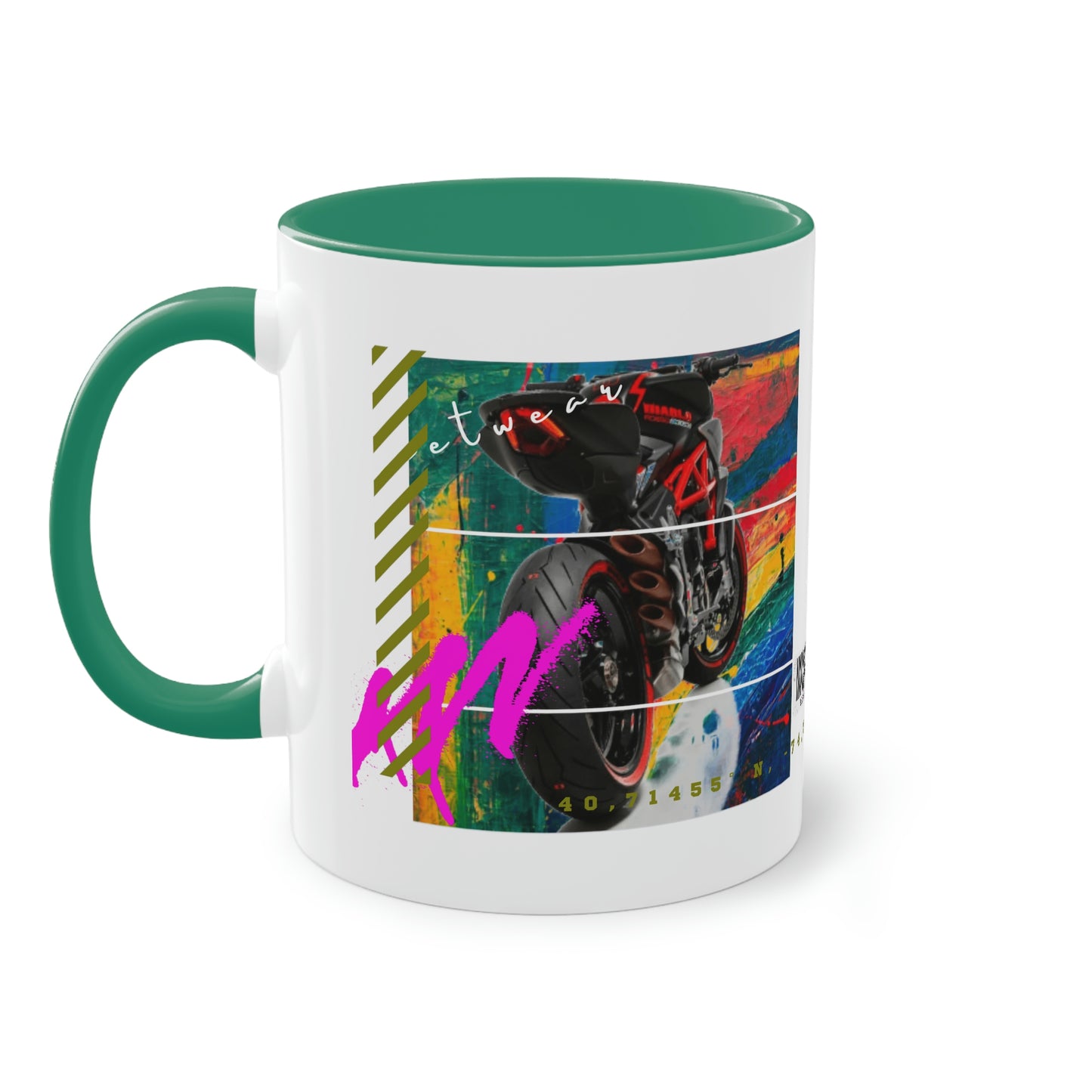 Coffee Mug ( Urban Red Sports Bike )