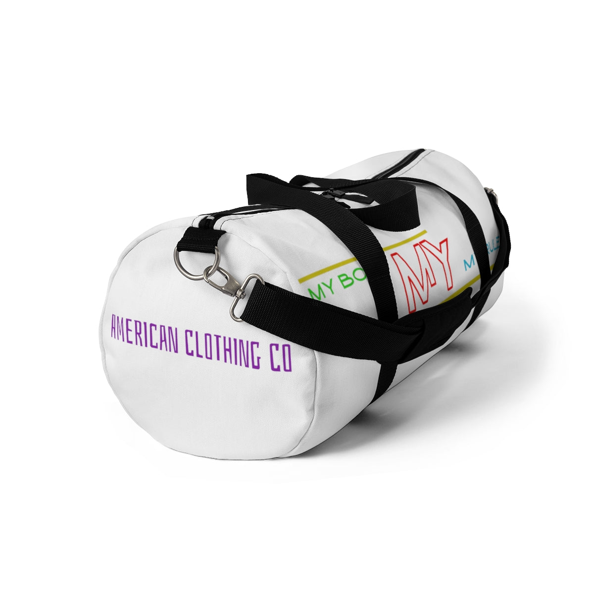 Sports Bag (My Body My Rules ) White