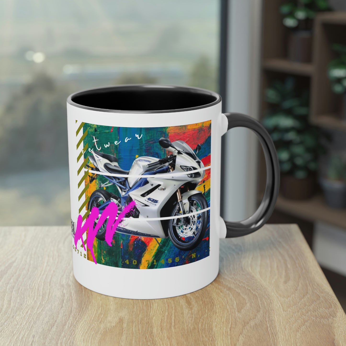 Coffee Mug ( Urban White Sports Bike )