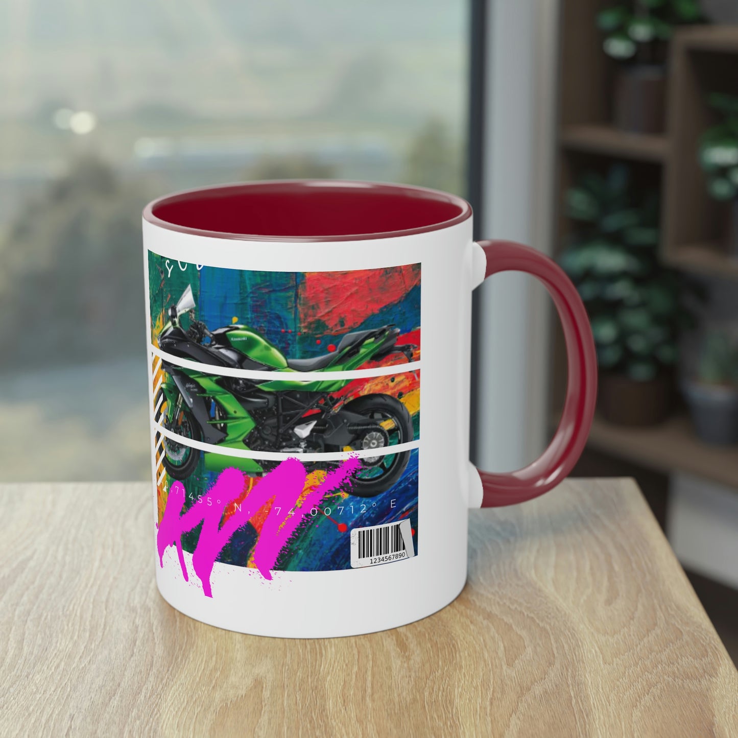 Coffee Mug  ( Urban Green Sports Bike )
