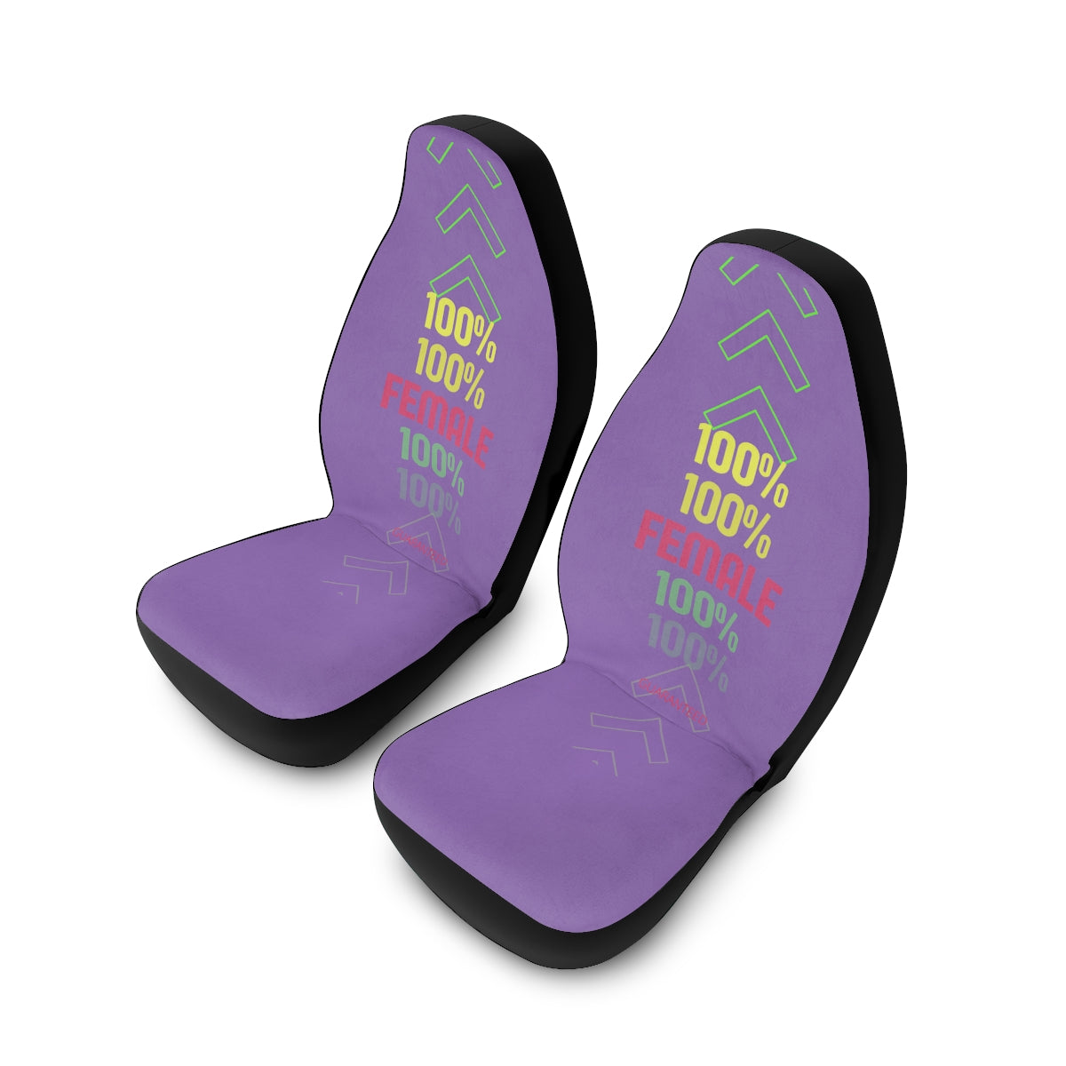 Polyester Car Seat Covers (100% Female Purple )