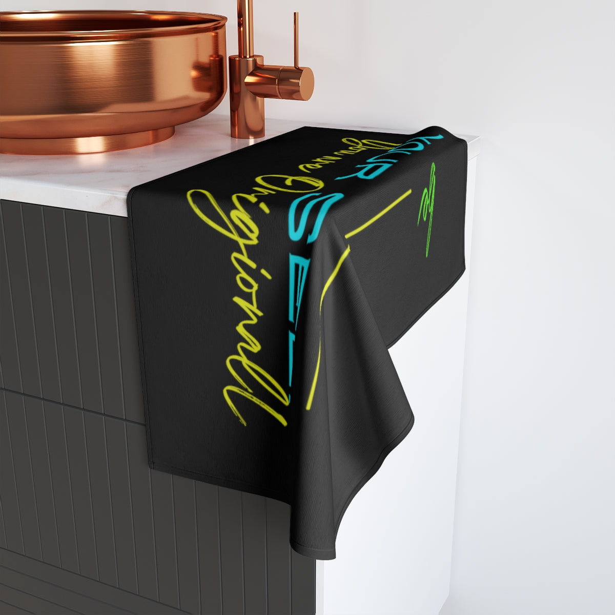 Sports Towel ( Be Yourself ) Black
