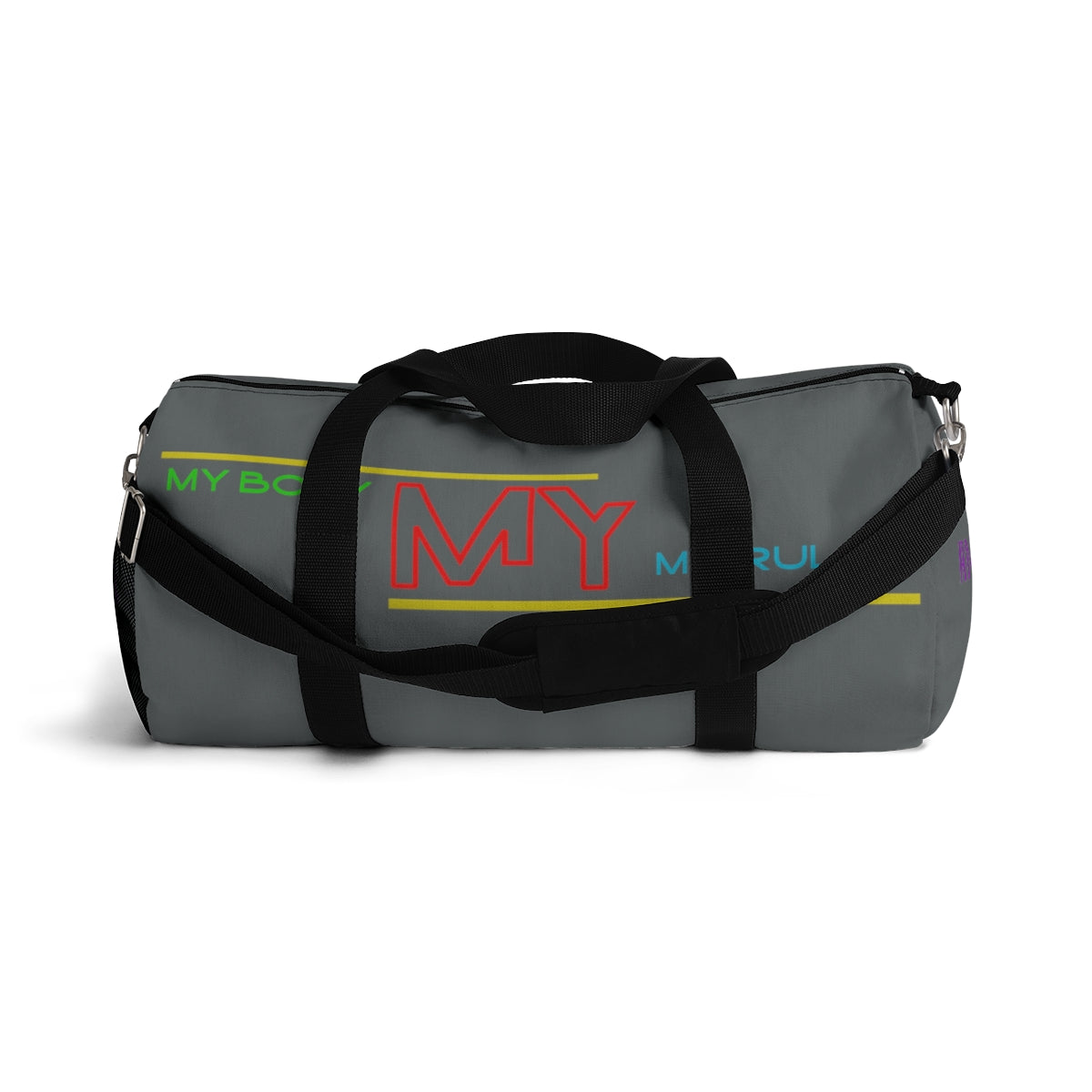Sports Bag (My Body My Rules ) Grey