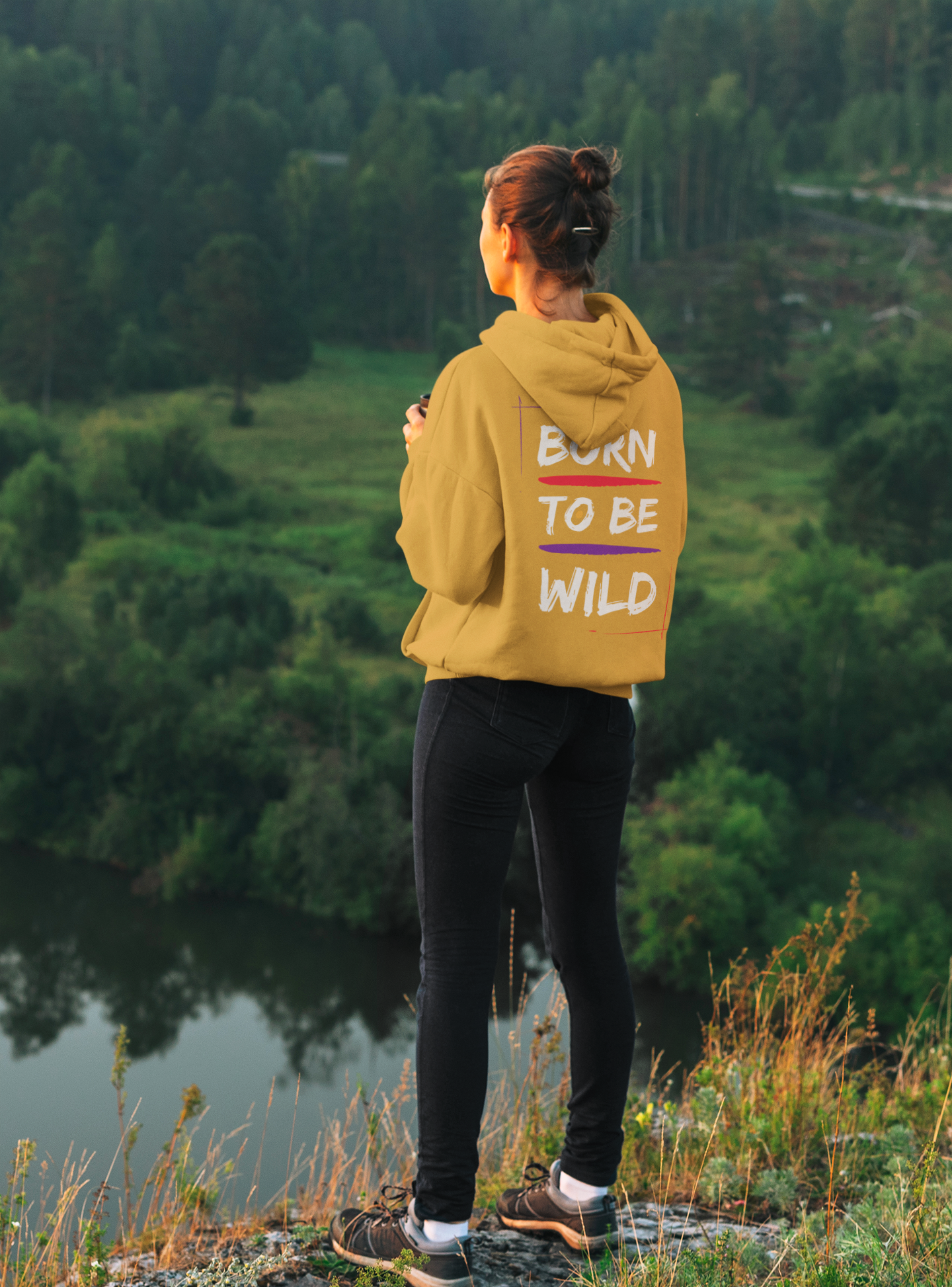 Hoodie ( Born to be wild ) Activewear