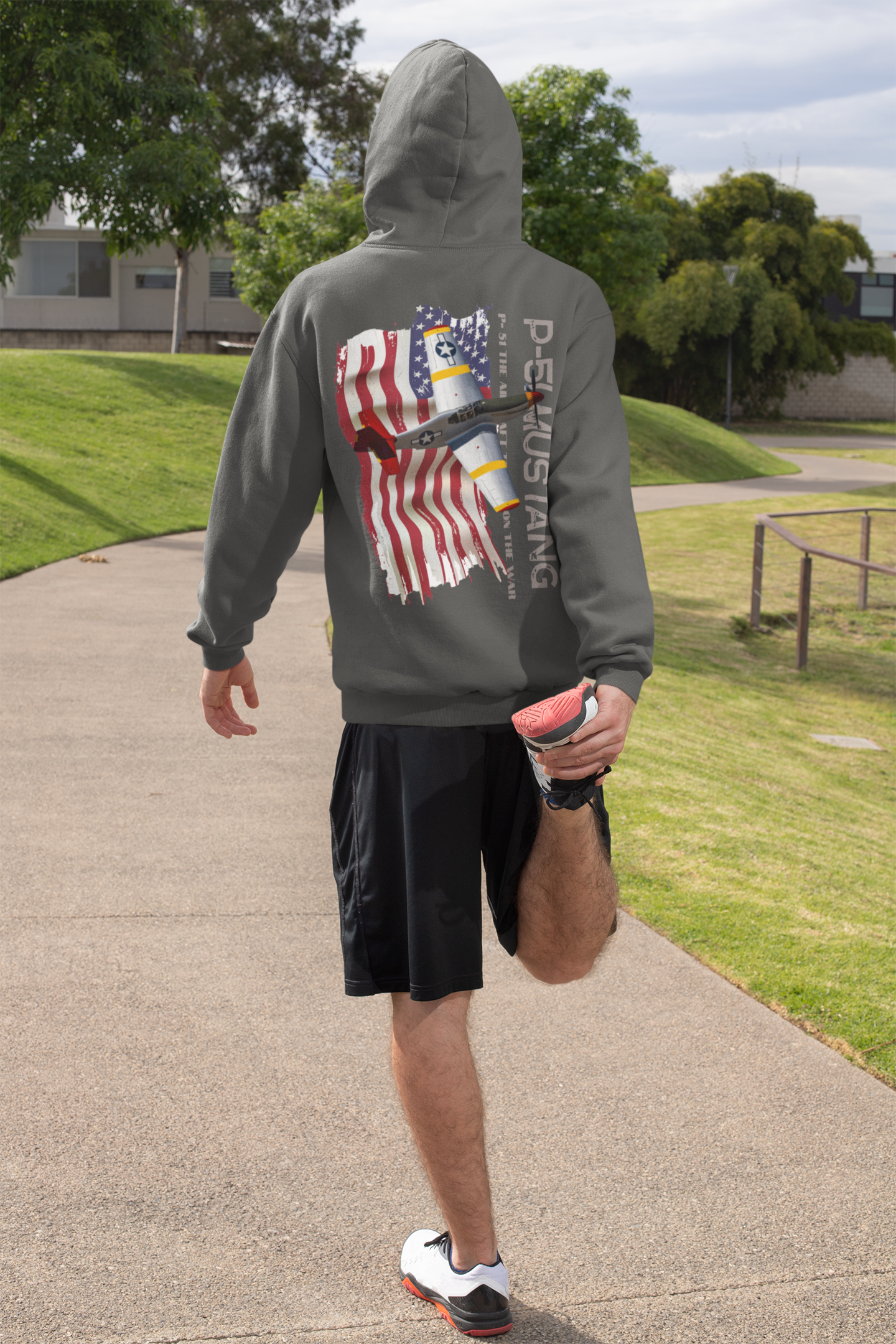 Hoodie ( Air Force P-51 Mustang ) Military Style