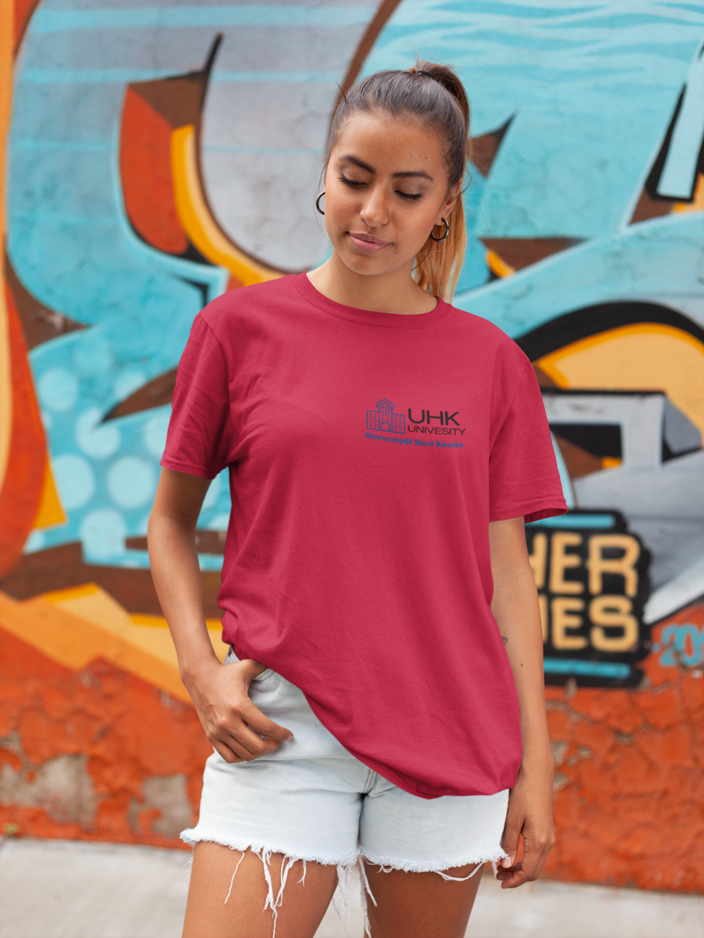 T-Shirt Classic Jersey Short Sleeve ( University Of Hard Knocks )