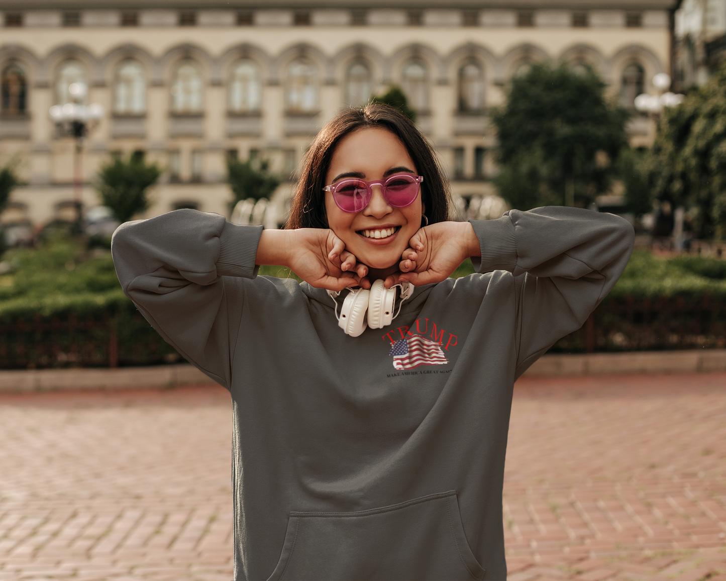 Unisex Premium Pullover Hoodie (TRUMP)