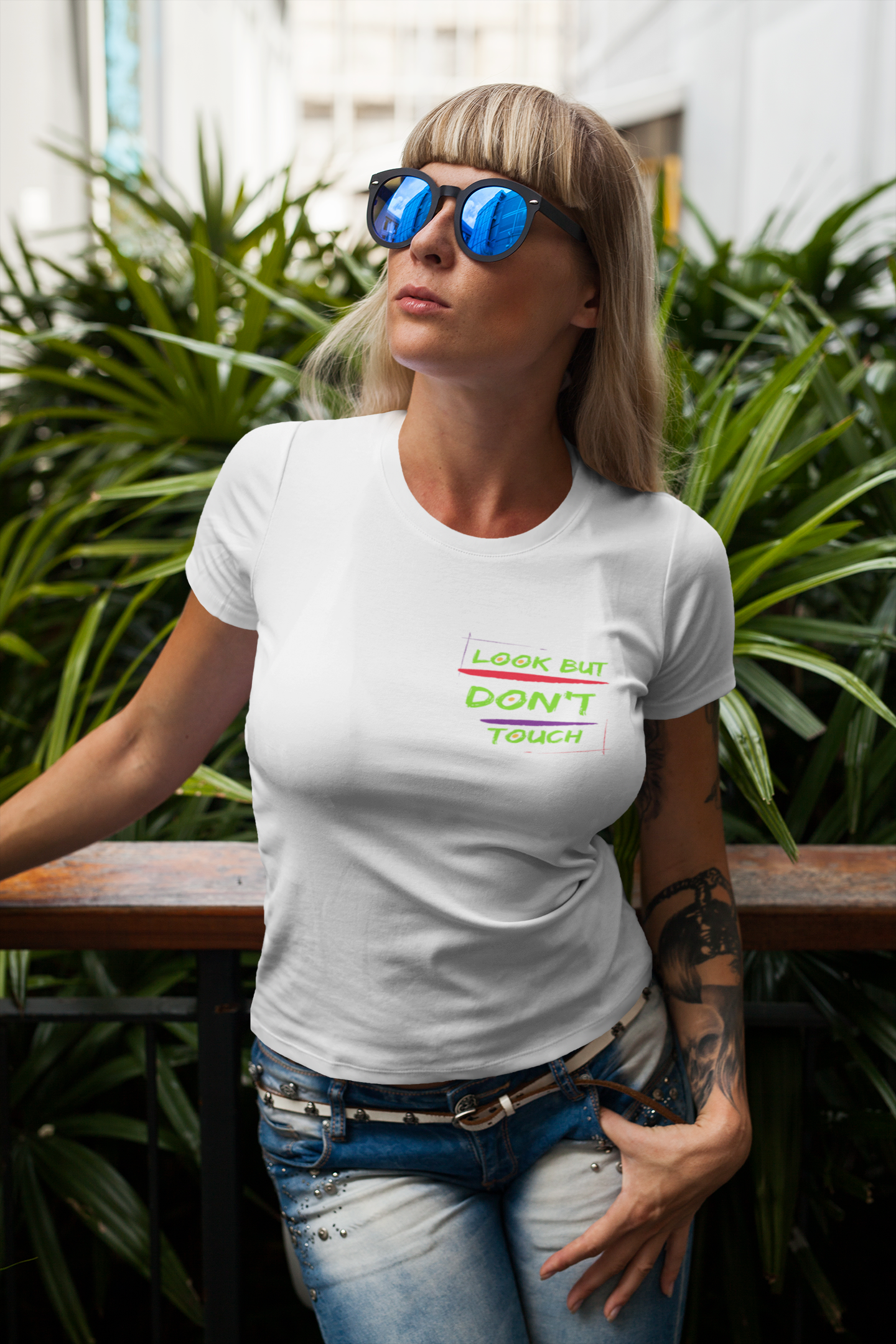 T-shirts Classic Jersey style short sleeve ( look But Don't Touch ) Activewear