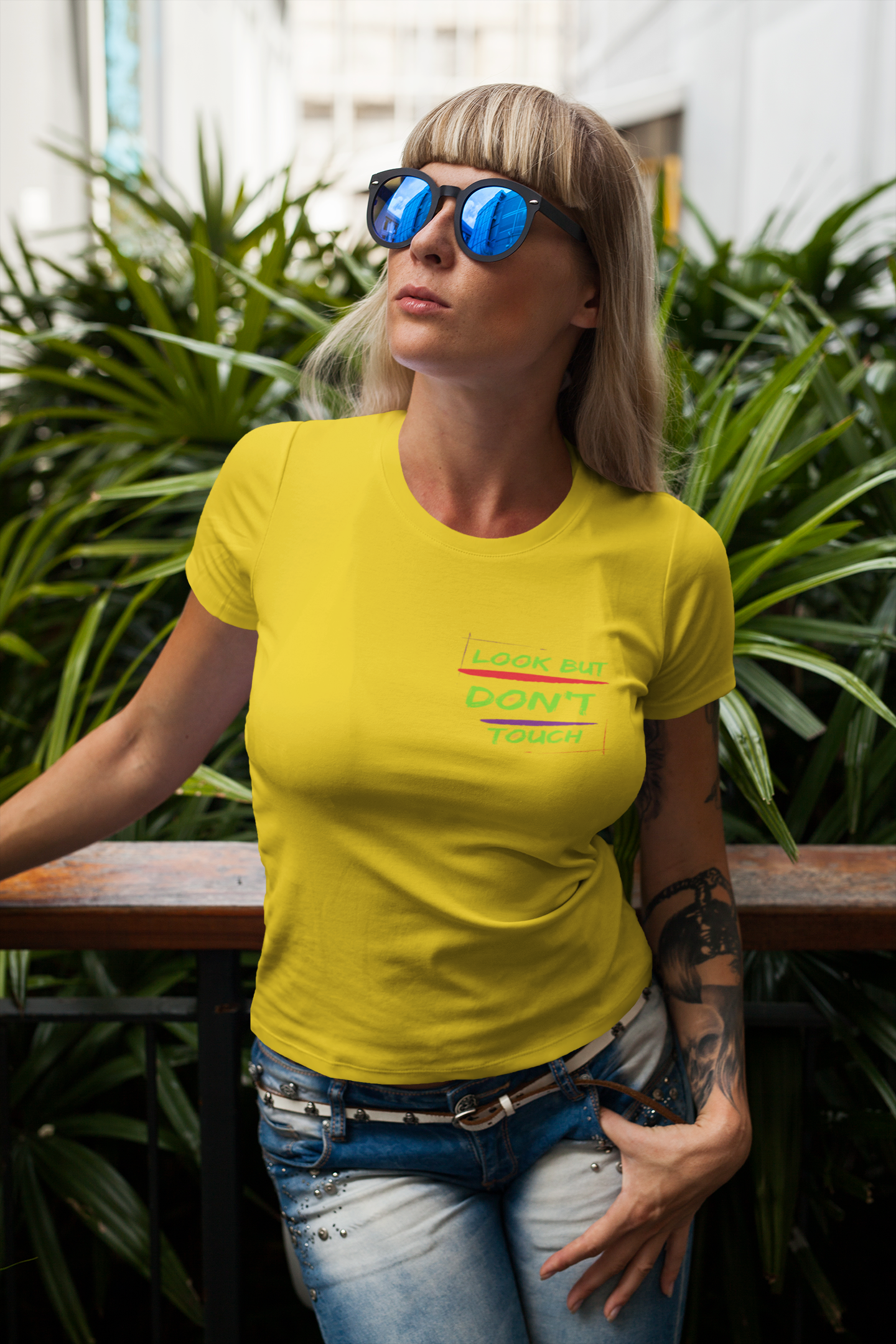 T-shirts Classic Jersey style short sleeve ( look But Don't Touch ) Activewear