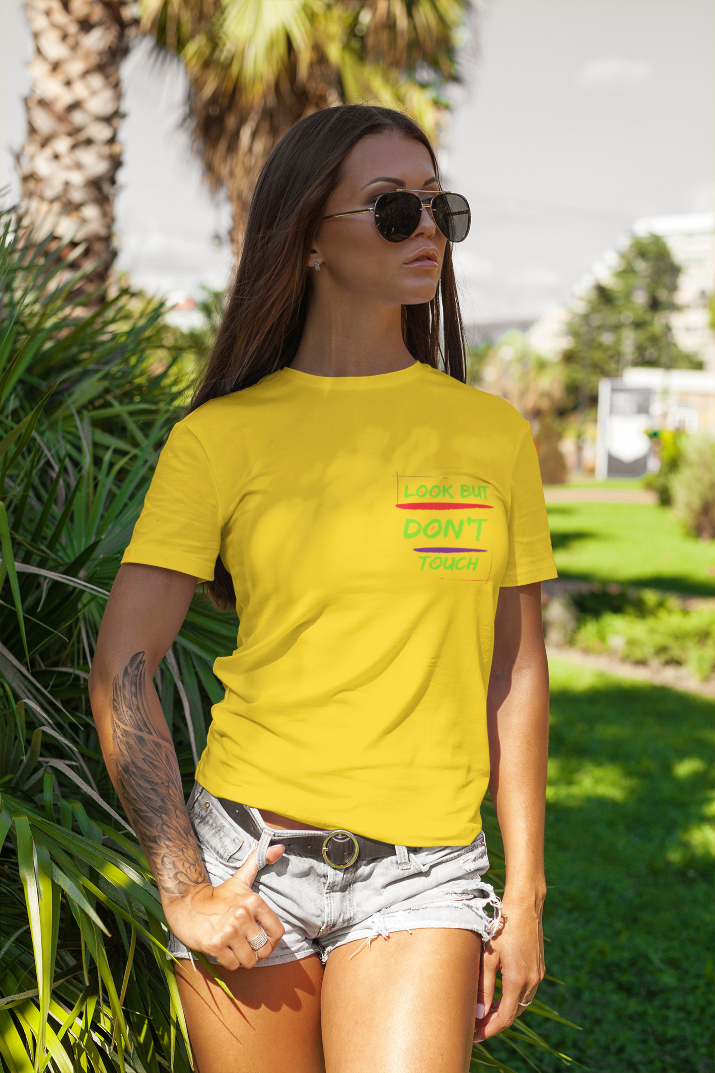 T-shirts Classic Jersey style short sleeve ( look But Don't Touch ) Activewear