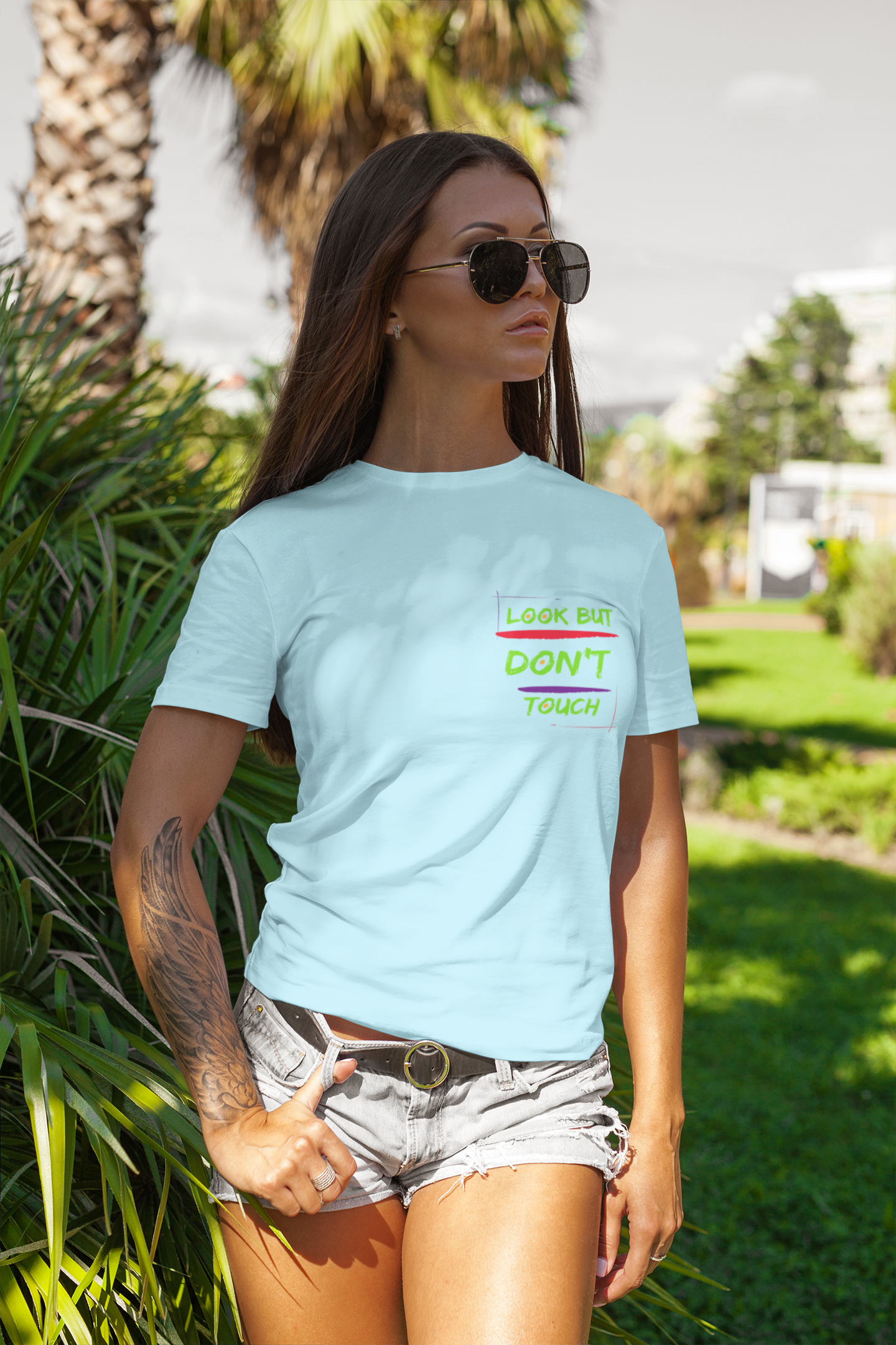 T-shirts Classic Jersey style short sleeve ( look But Don't Touch ) Activewear