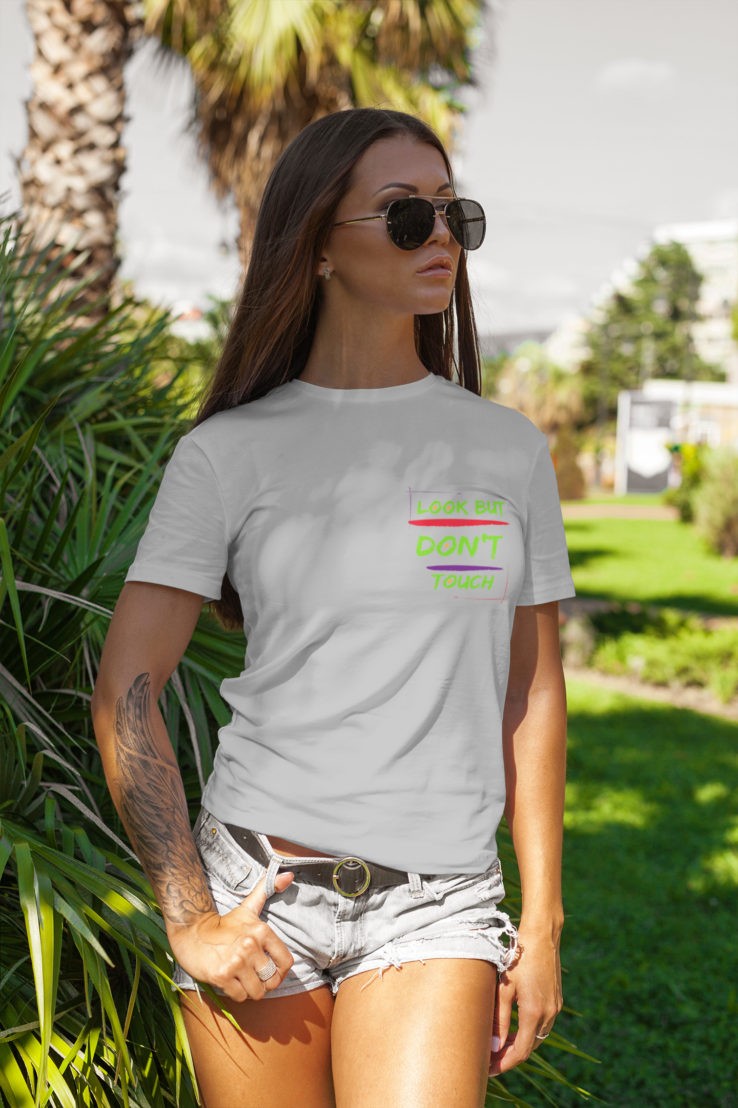 T-shirts Classic Jersey style short sleeve ( look But Don't Touch ) Activewear