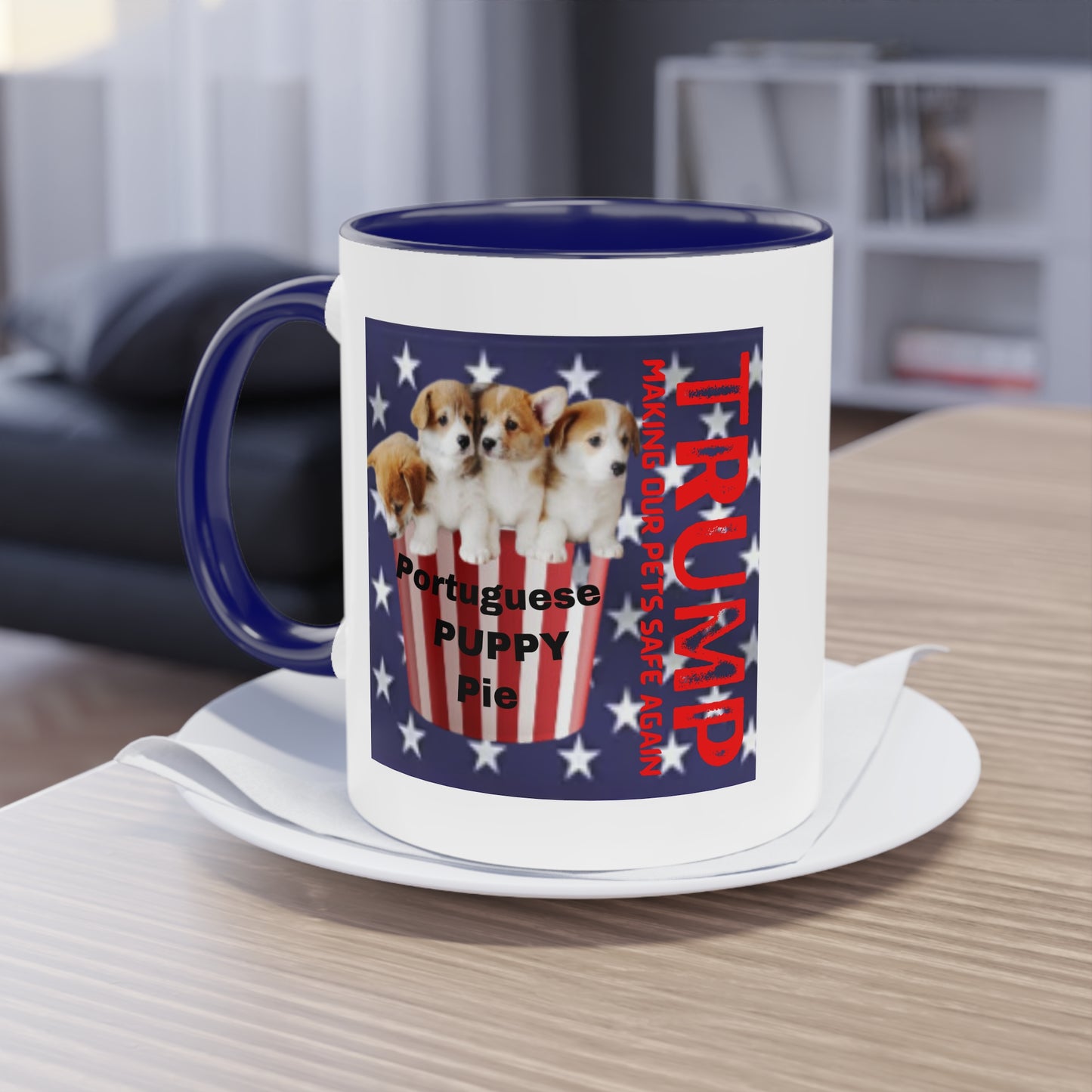 Coffee Mug (Puppies) Donald TRUMP
