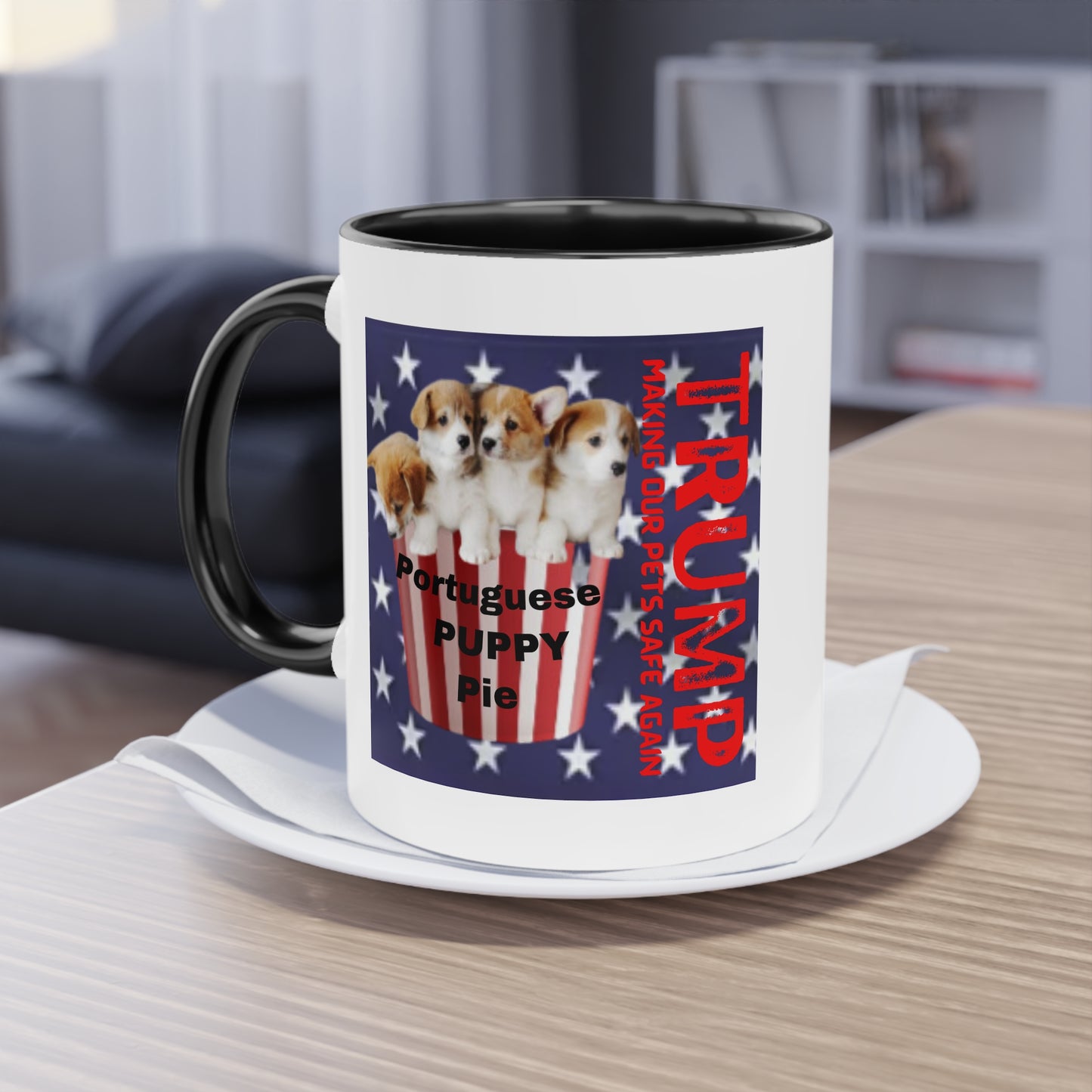 Coffee Mug (Puppies) Donald TRUMP