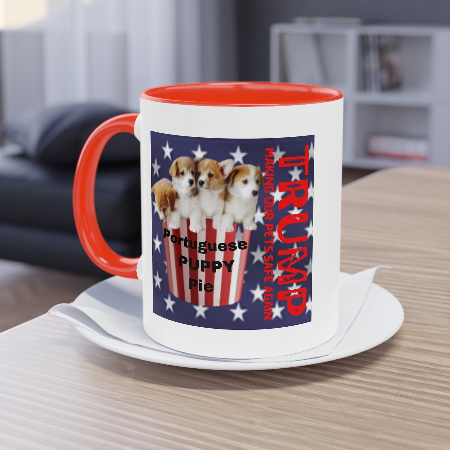 Coffee Mug (Puppies) Donald TRUMP