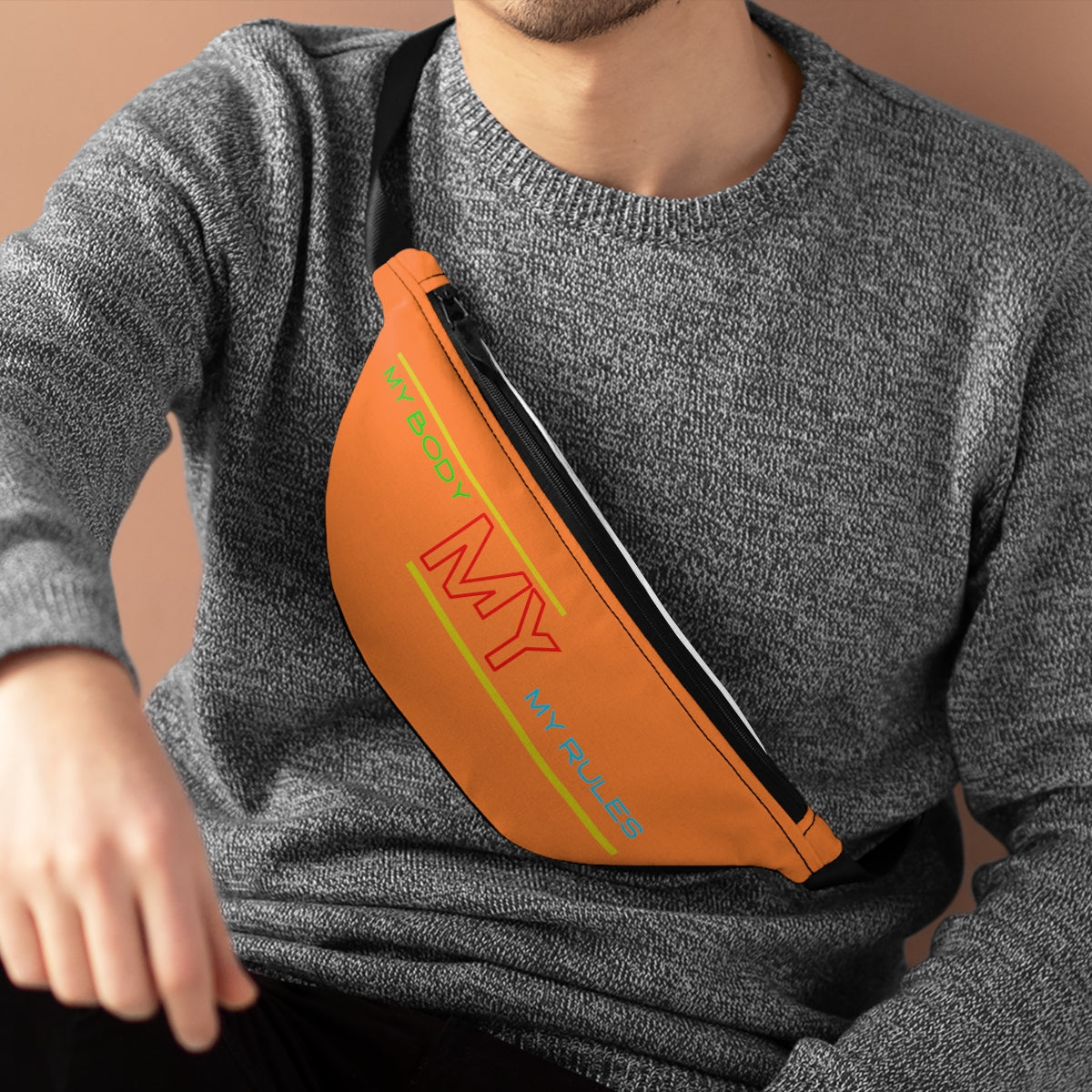 Fanny Pack ( My Body My Rules Orange)