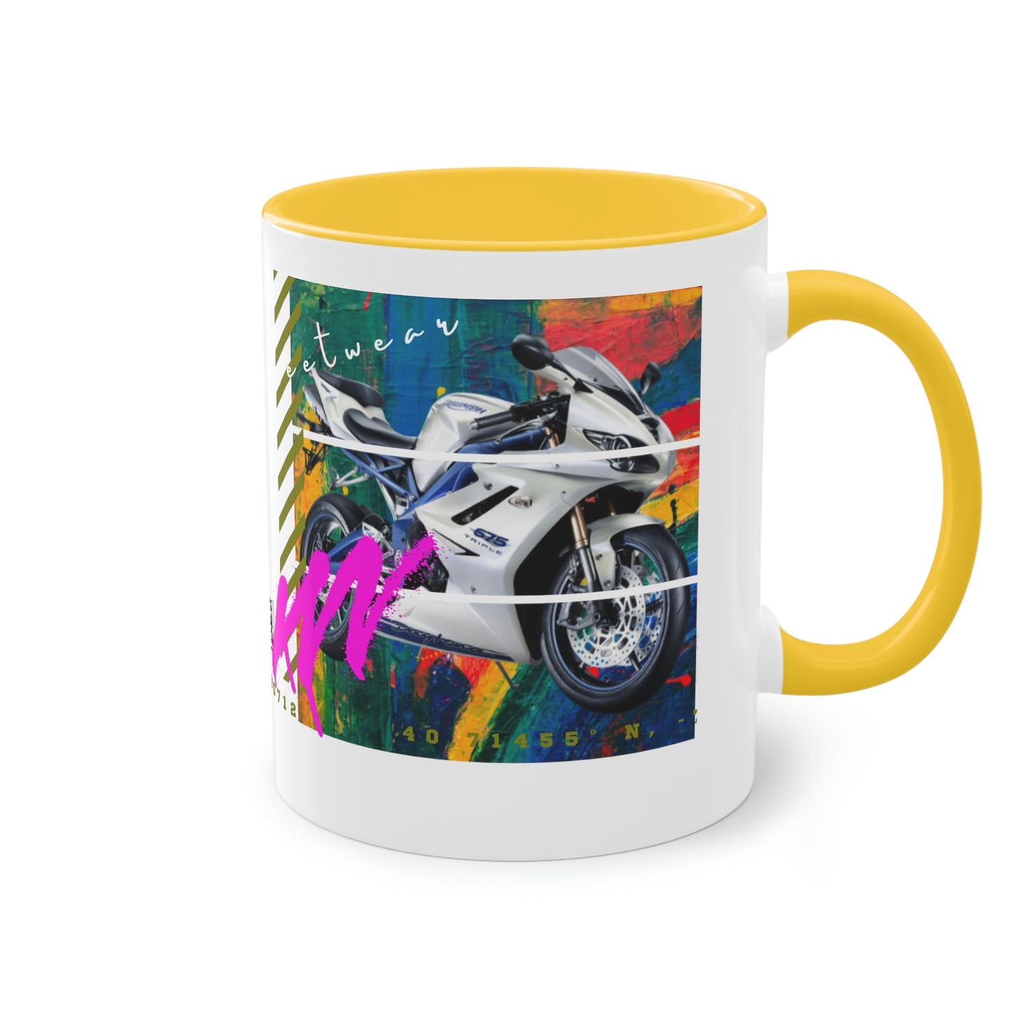 Coffee Mug  ( Urban White Sports Bike )