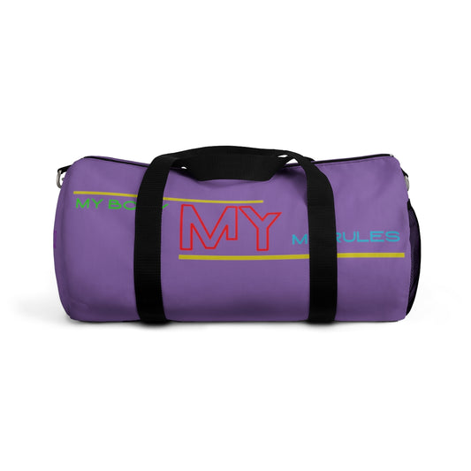 Sports Bag (My Body My Rules ) Purple