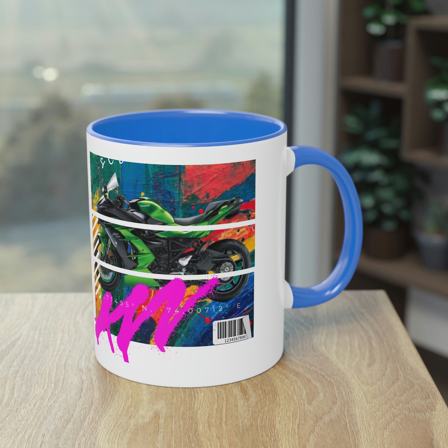 Coffee Mug  ( Urban Green Sports Bike )