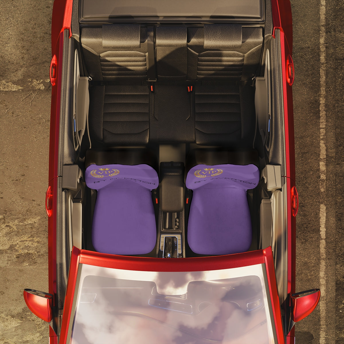 Polyester Car Seat Covers (VIP Purple )