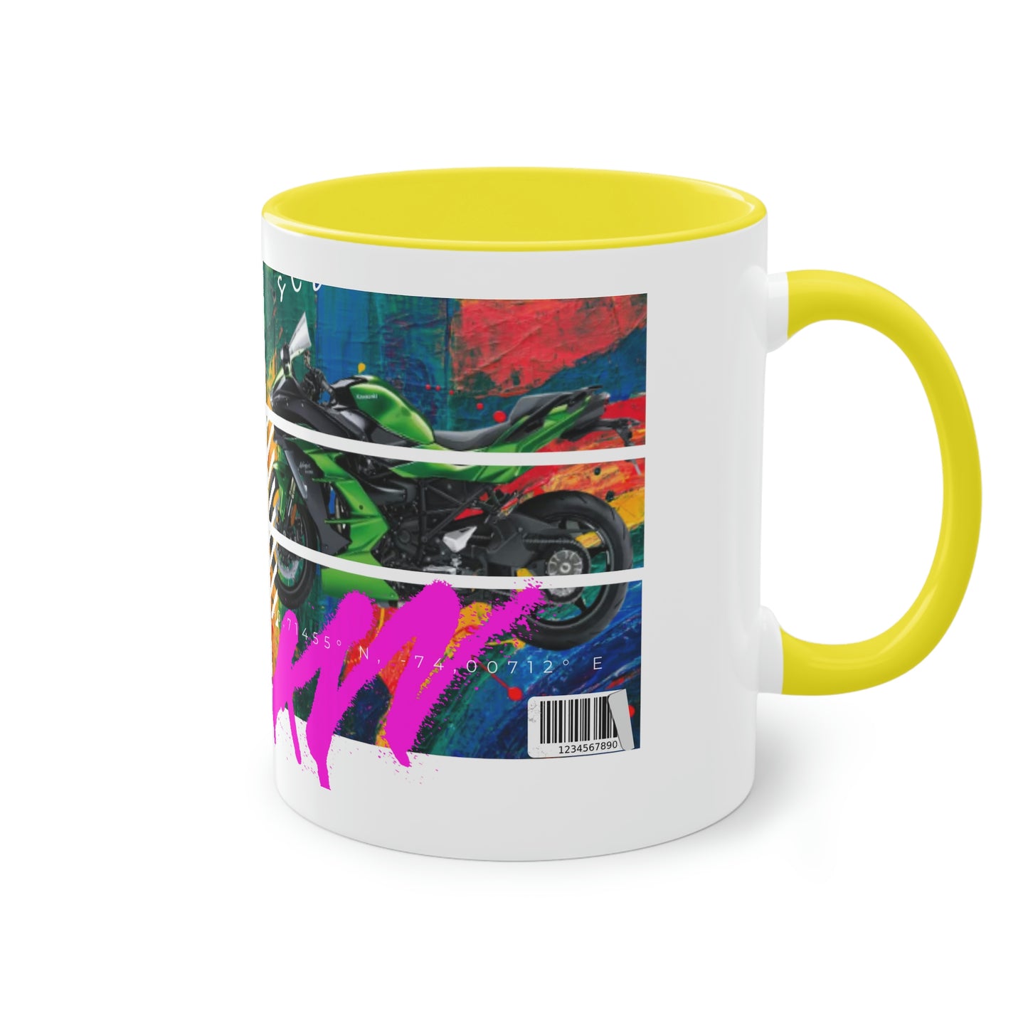 Coffee Mug  ( Urban Green Sports Bike )