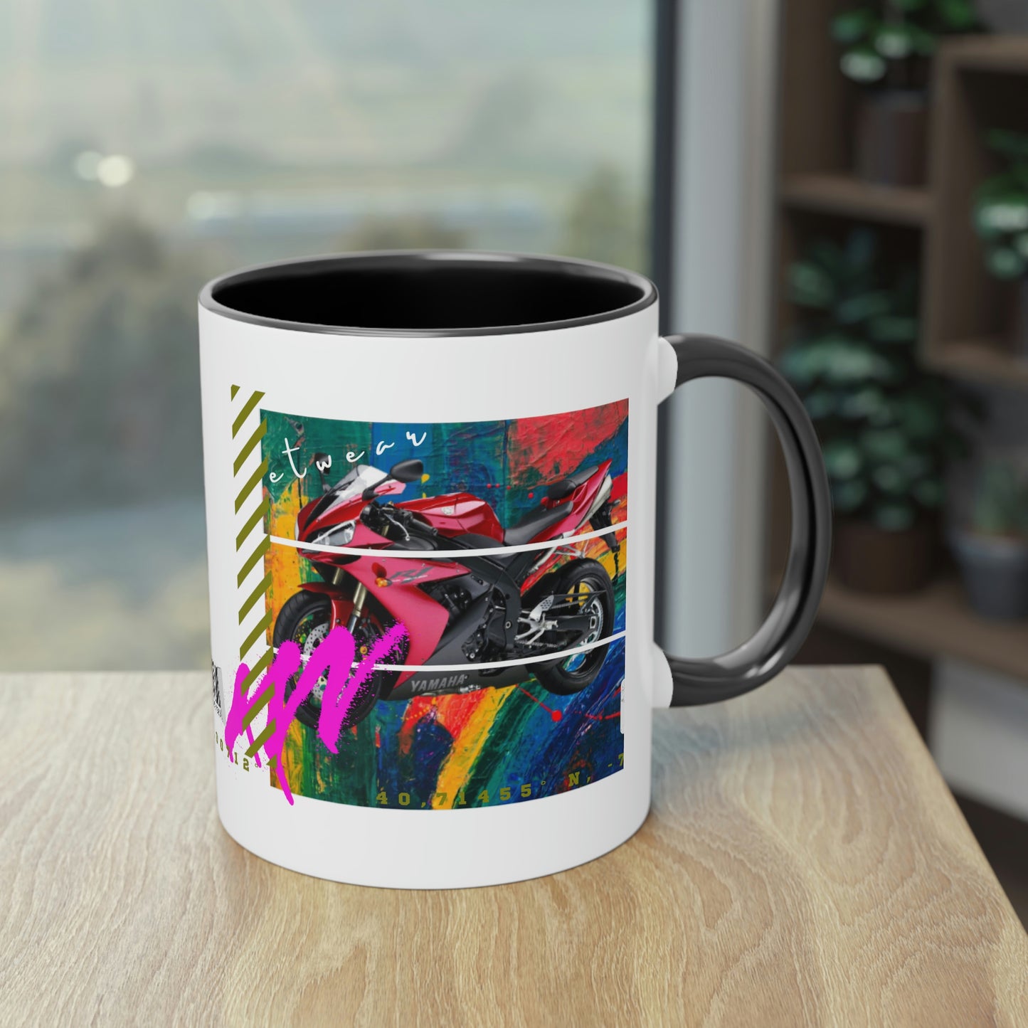 Coffee Mug  ( Urban Red Sports Bike )