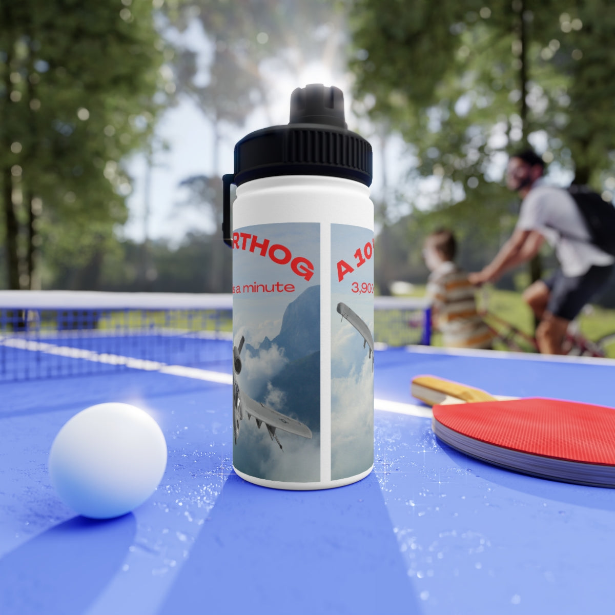 Stainless Steel Water Bottle, Sports Lid ( SPITFIRE ) Military Style