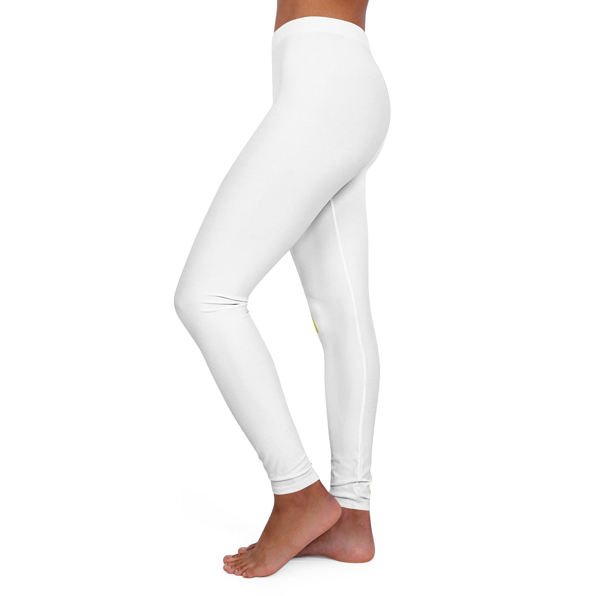 Women's Spandex Leggings ( My body my rules ) WHITE