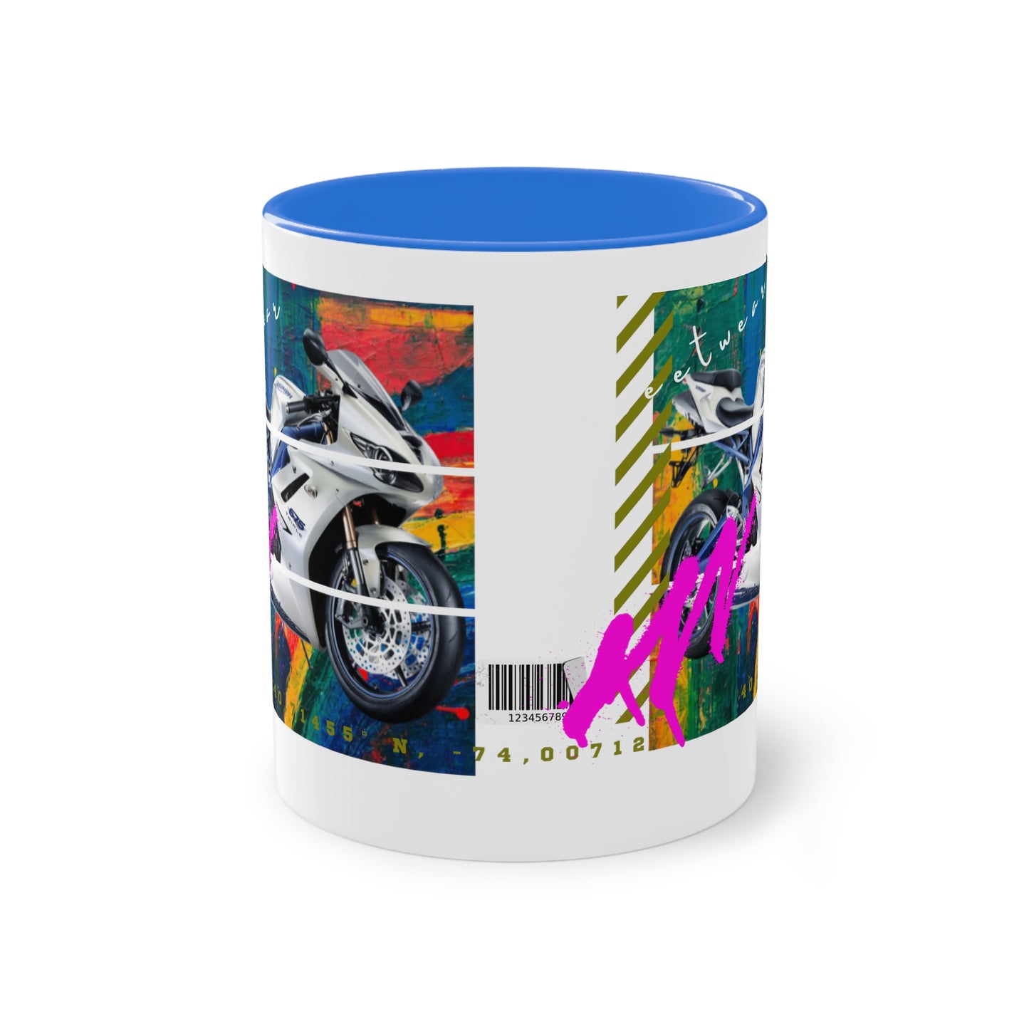 Coffee Mug  ( Urban White Sports Bike )