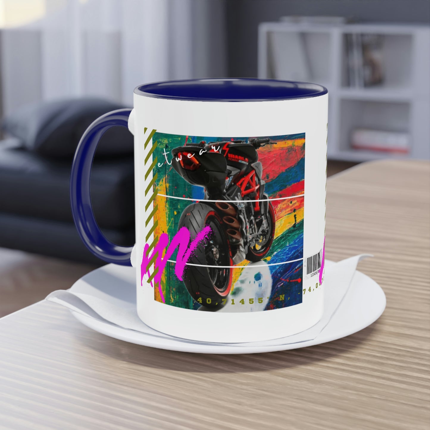 Coffee Mug  ( Urban Red Sports Bike )