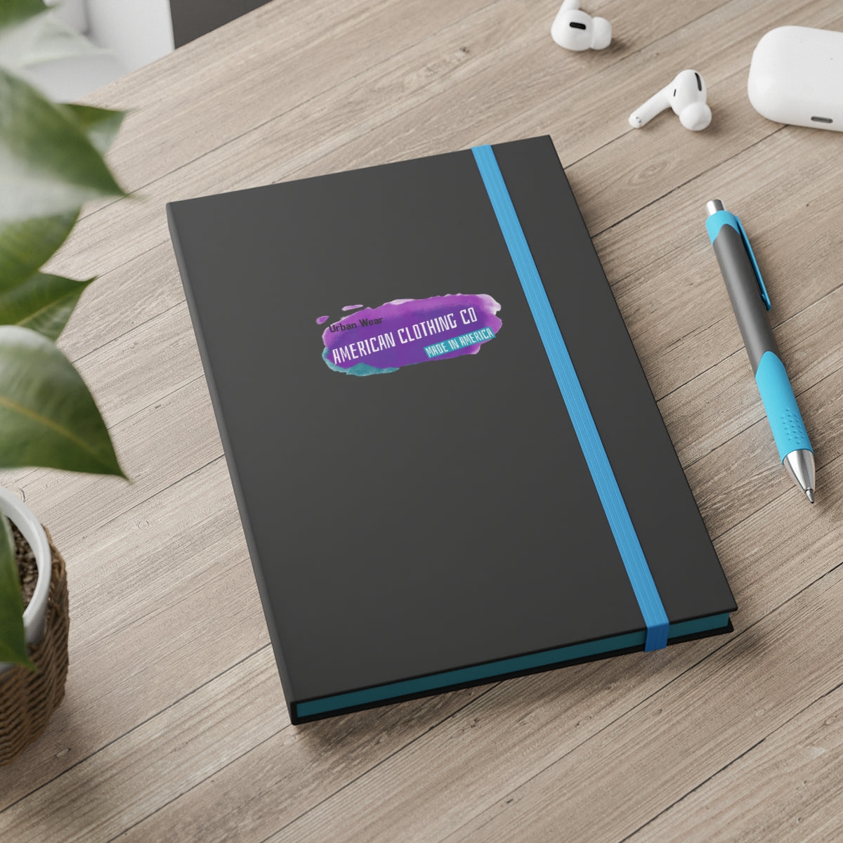 Hardcover Journal Color Contrast Notebook - Ruled (American Clothing Company)