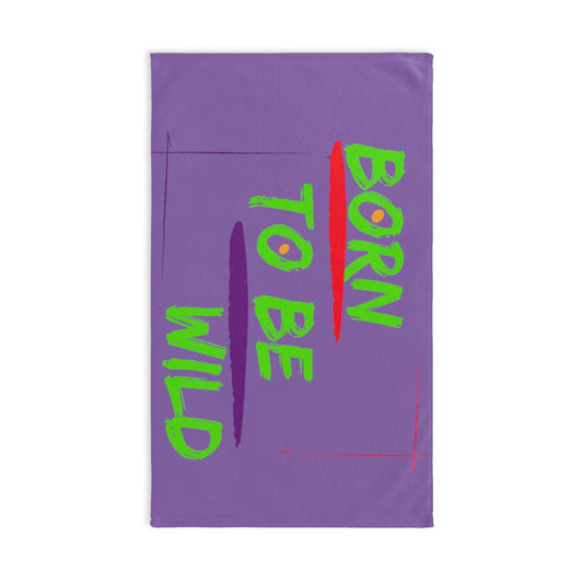 Sports Towel ( Born To Be Wild ) Purple