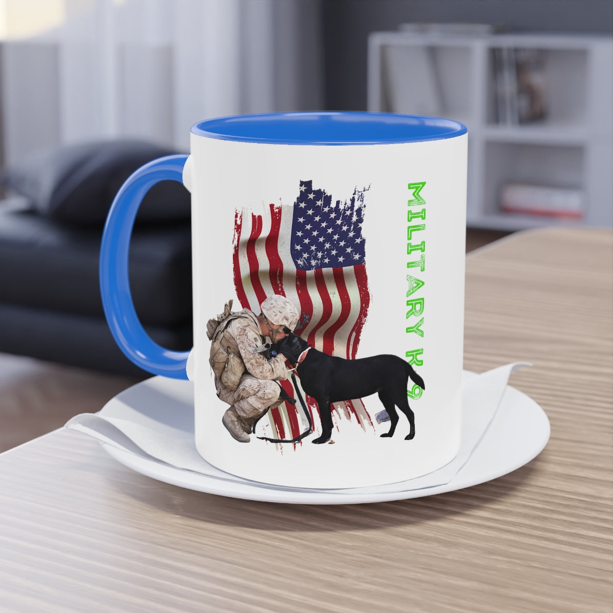 Coffee Mug  ( Military K-9 Unit ) Military Style