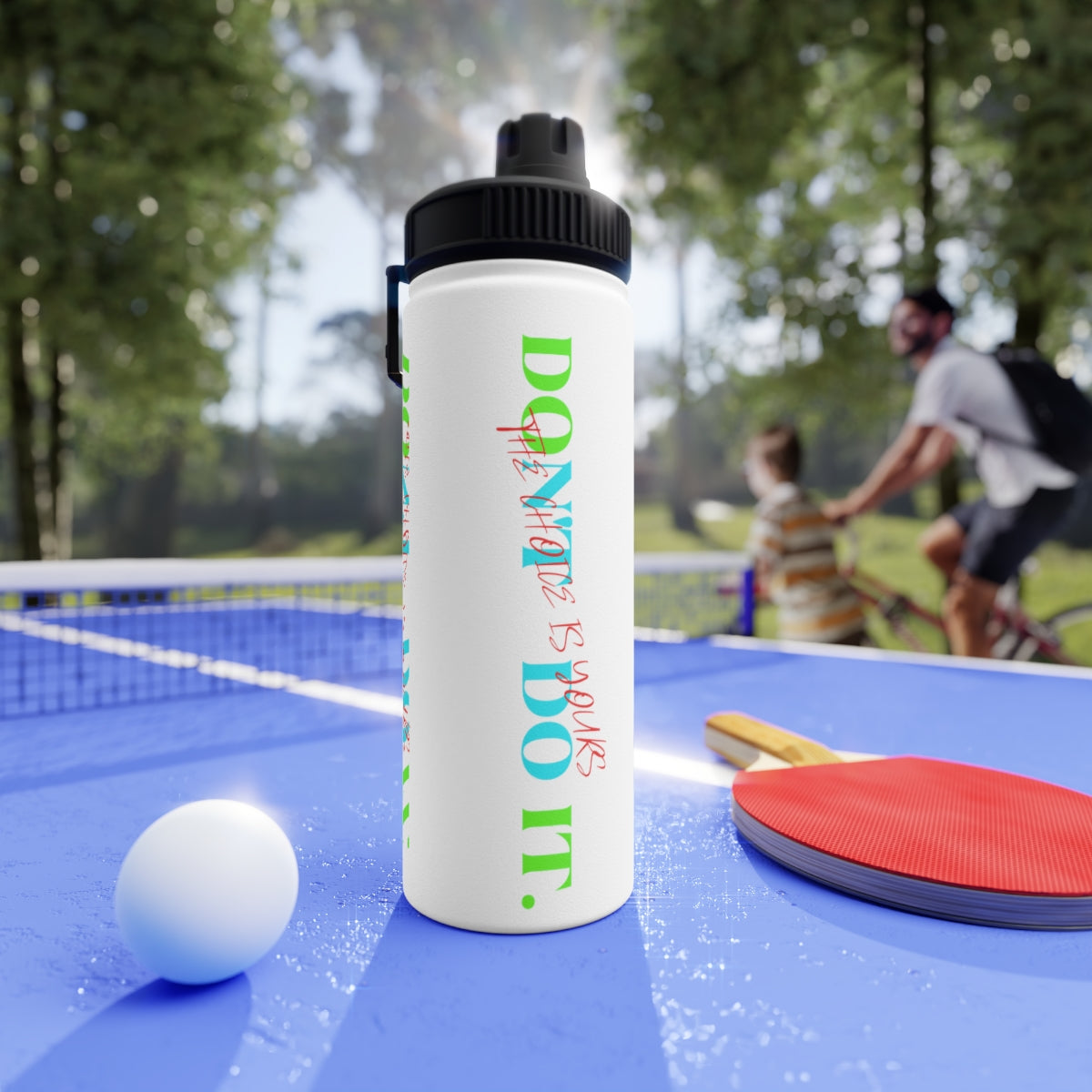 Stainless Steel Water Bottle, Sports Lid ( Do it Don't Do It) Activewear