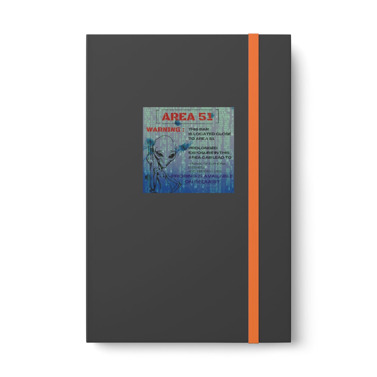 Hardcover Journal Color Contrast Notebook - Ruled ( Area 51)