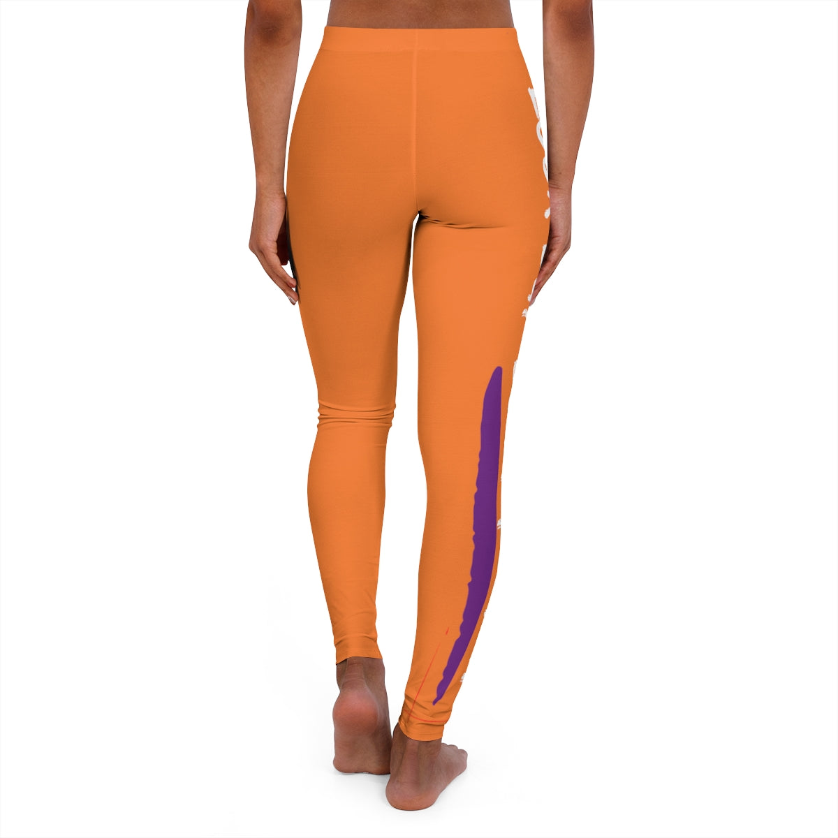 Women's Spandex Leggings ( Look but don't touch ) Orange