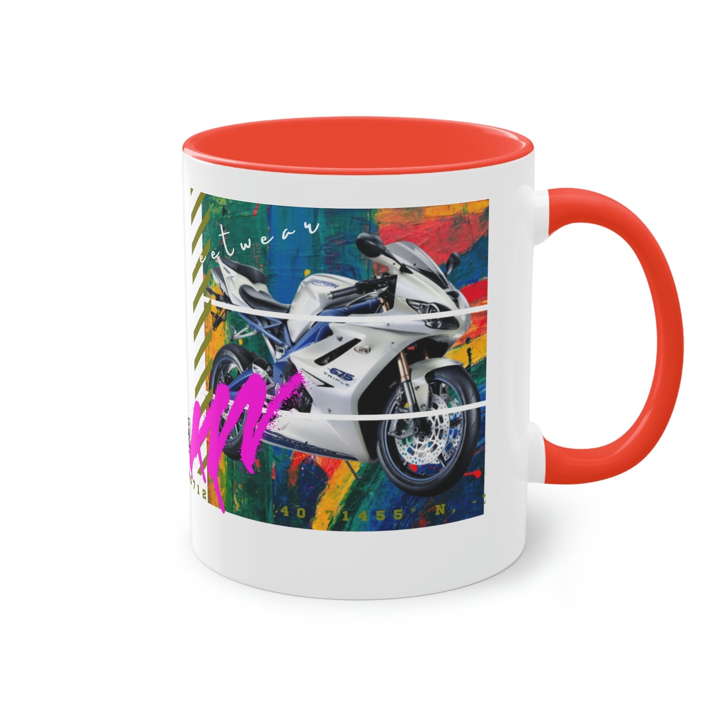 Coffee Mug  ( Urban White Sports Bike )