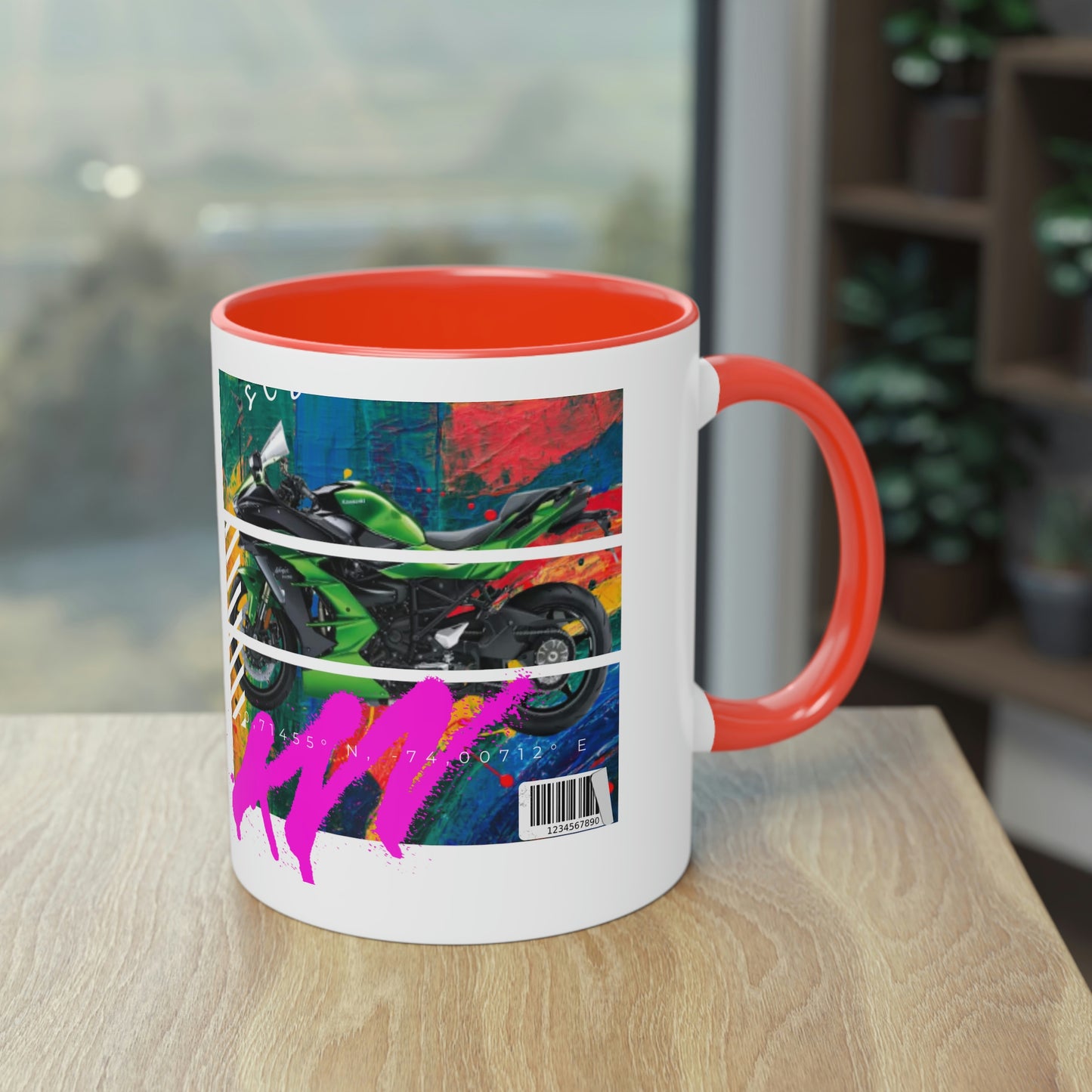 Coffee Mug  ( Urban Green Sports Bike )