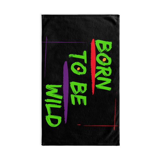 Sports Towel ( Born To Be Wild ) Black