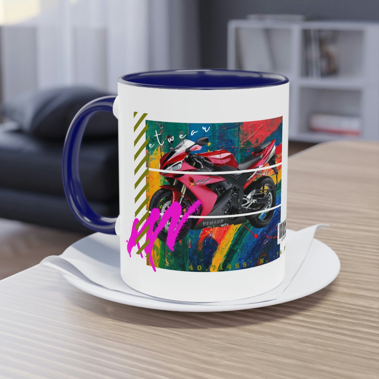 Coffee Mug  ( Urban Red Sports Bike )
