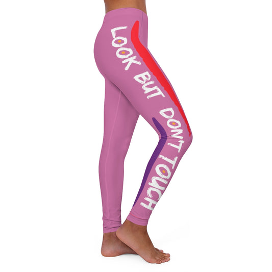 Women's Spandex Leggings ( Look but don't touch ) Pink