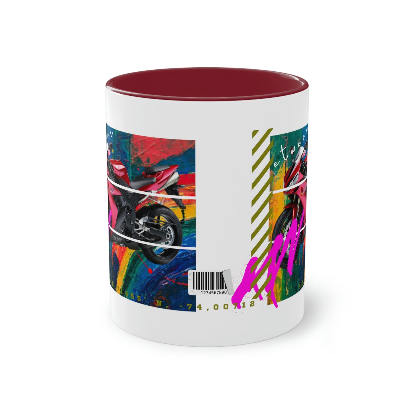 Coffee Mug  ( Urban Red Sports Bike )