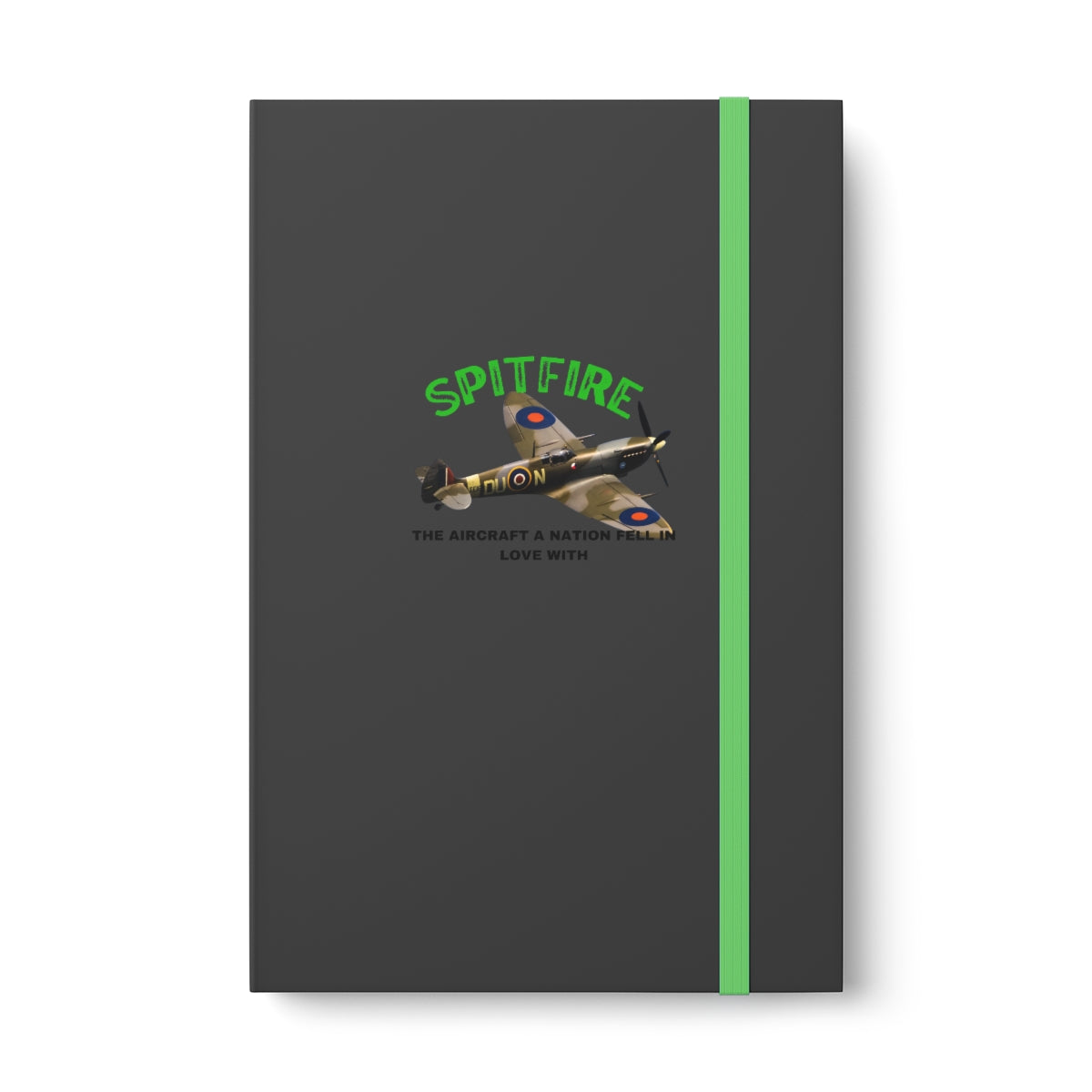 Hardcover Journal Color Contrast Notebook - Ruled ( SPITFIRE ) Military Styling