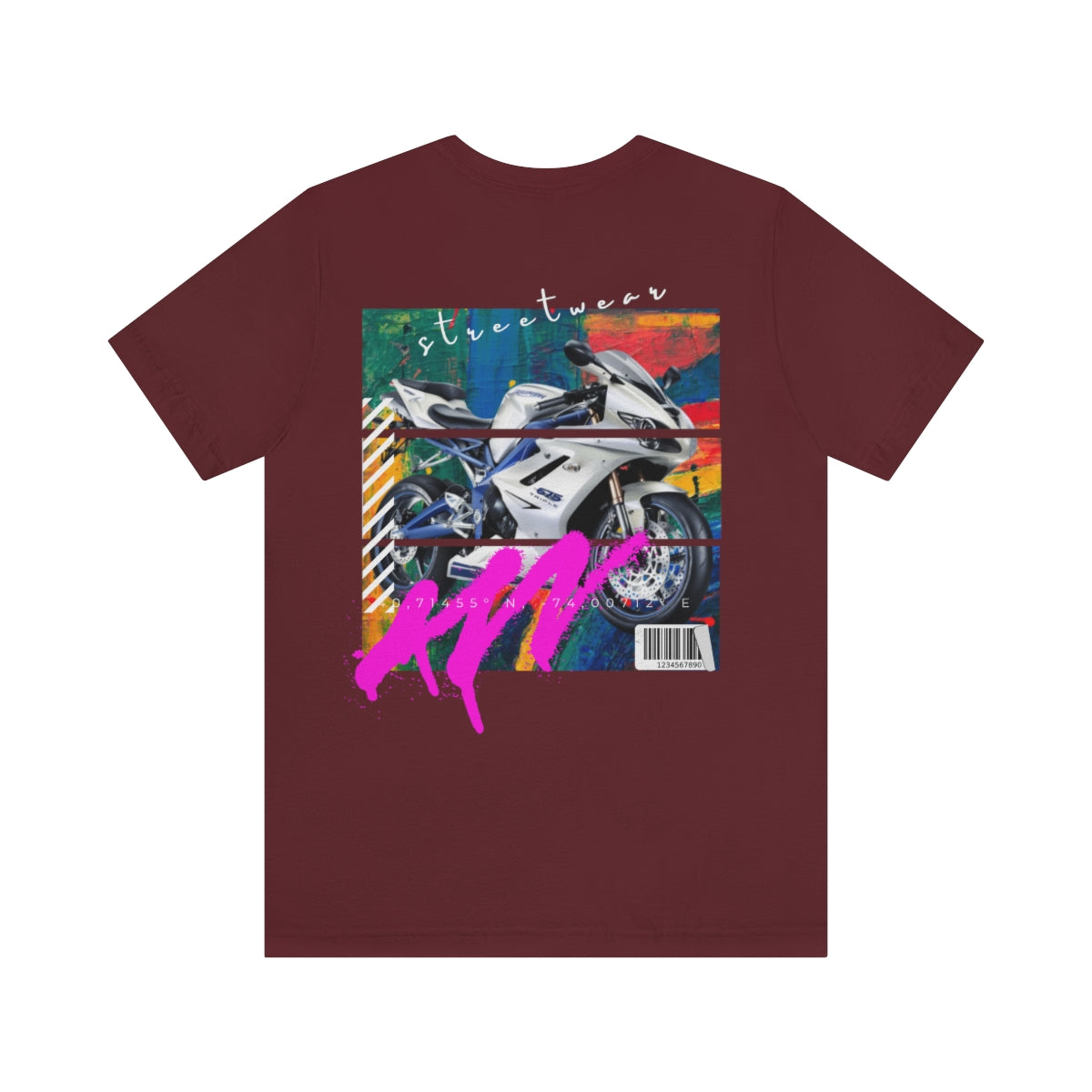 T-shirt Classic Jersey Short Sleeve (Urban White Sports Motorbike )