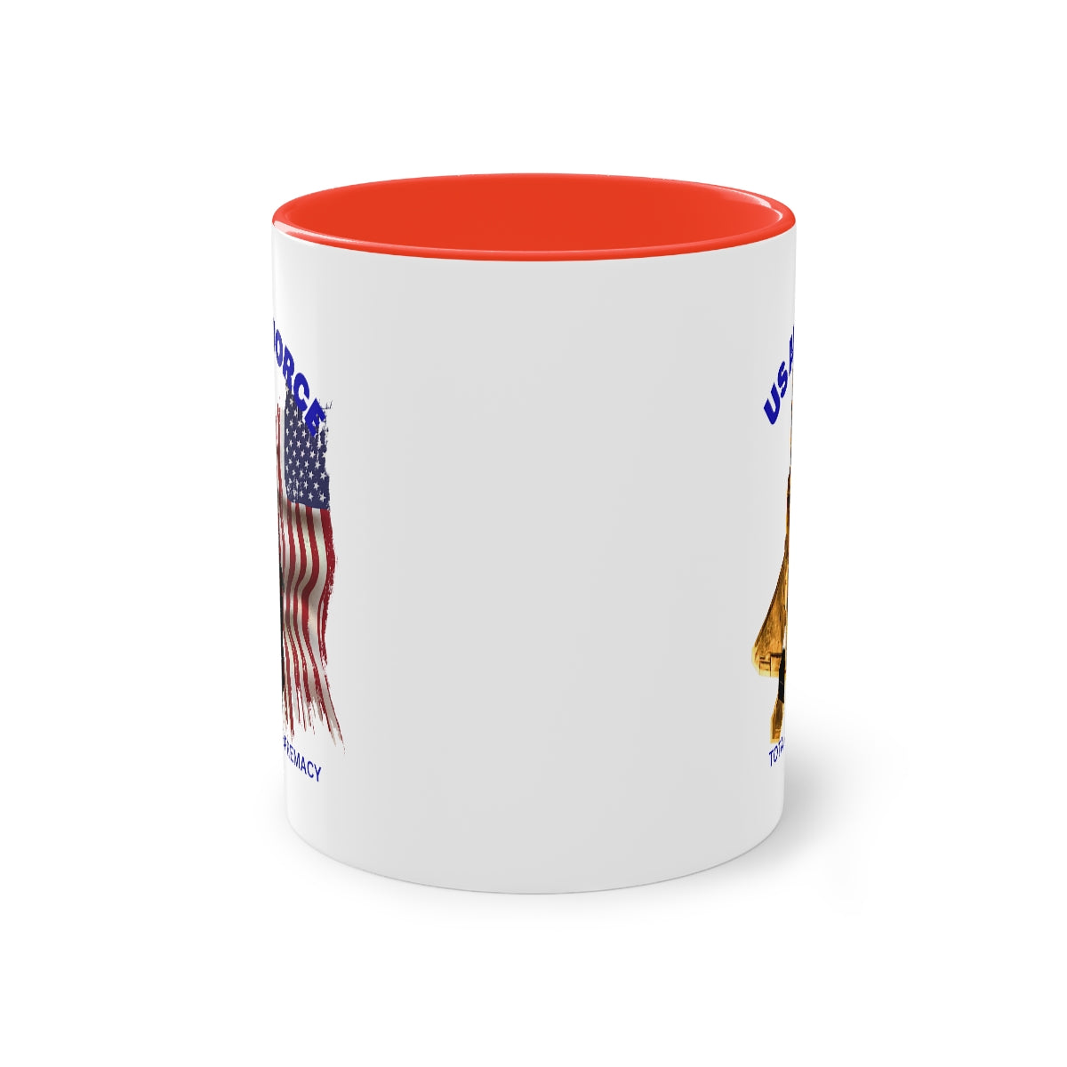 Coffee Mug  ( US Air Force With Raptor ) Military Style