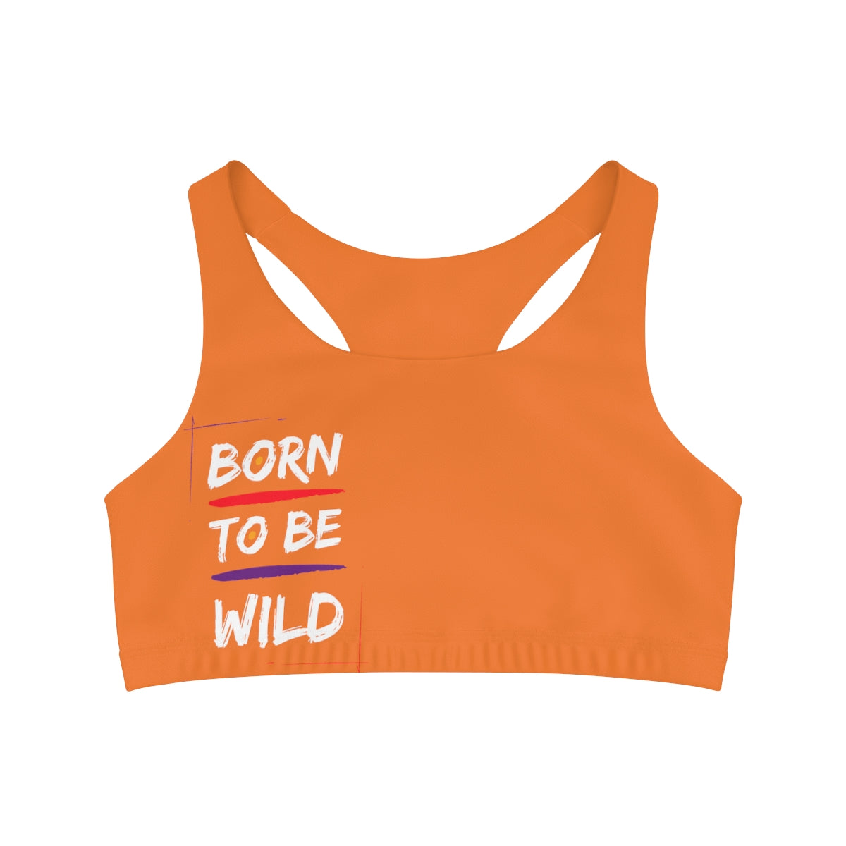 Sports Bra (Born to Be Wild) Orange