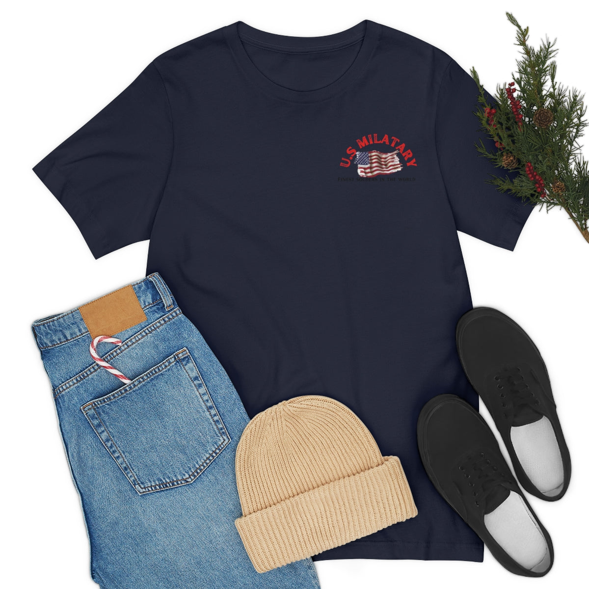 T-Shirt Premium Quality Jersey ( US Military ) Military Style